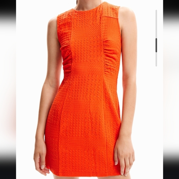 Desigual textured mini dress SZ XL - Picture 4 of 11